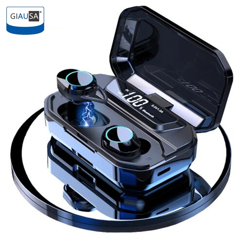 

TWS-G02 Bluetooth V5.0 Stereo Wireless Earphone HIFI Sound Music Sport Headset IPX7 Waterproof For Xiaomi Huawei Samsung