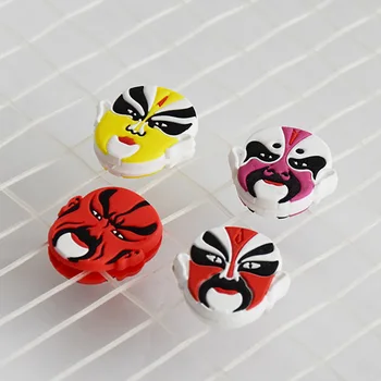 

2pcs/lot Silicone Tennis Racquet Accessory Shock Absorber Chinese Peking Opera Facebook Shaper Tennis Dampener Lot Random Color