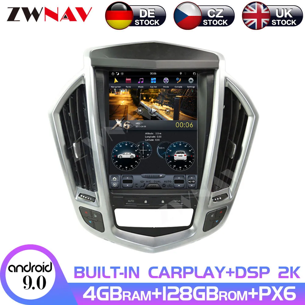 

Android 9 128GB Tesla Style Car GPS Navigation For Cadillac SRX 2009-2012Radio Multimedia Player Stereo Head Unit Auto Audio