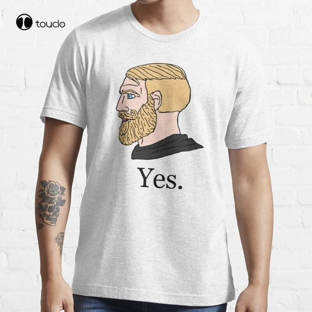 Funny Chad Yes - Yes Chad Meme - Yes Face Meme Sticker for Sale