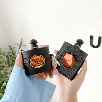

3D Luxurious OPIUM VAPEURS EAU DE TOILETTE Perfume Bottle Headphone Cases For Apple Airpods 1 2 Pro Protection Earphone Cover