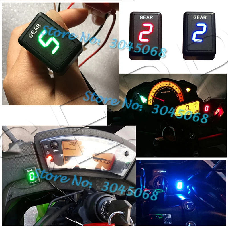 Для Kawasaki Ninja 400 Ninja 650 ER6N Z1000SX Ninja 250 Z1000 Z900 мотоцикл Ecu прямое Крепление 1-6 индикатор скорости