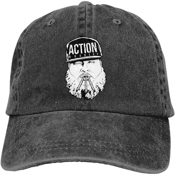 

Action Bronson Unisex Fashion Hats Flat Brim Adjustable Baseball Cap Hip Hop Hat Classic Men Women Adjustable Size Black