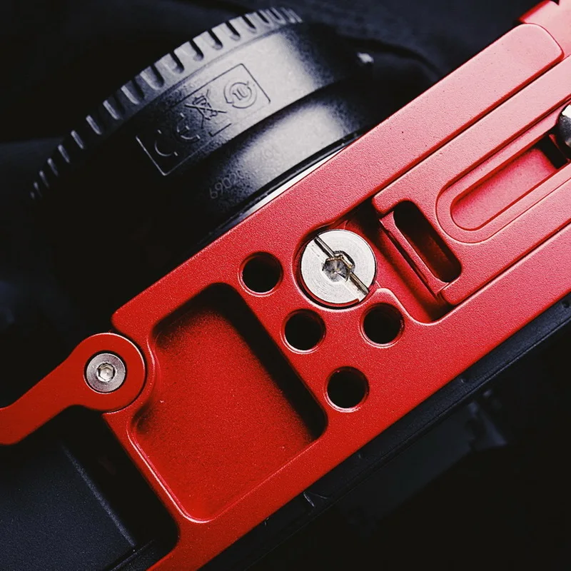 Alum быстросъемный L-образный кронштейн с ручкой красного цвета для Canon EOS R ARCA SWISS