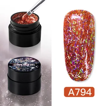 

Hybrid Varnishes Gel Nail Polish Glitter Nails Art Poly UV Top Base Primer For Manicure @ME88