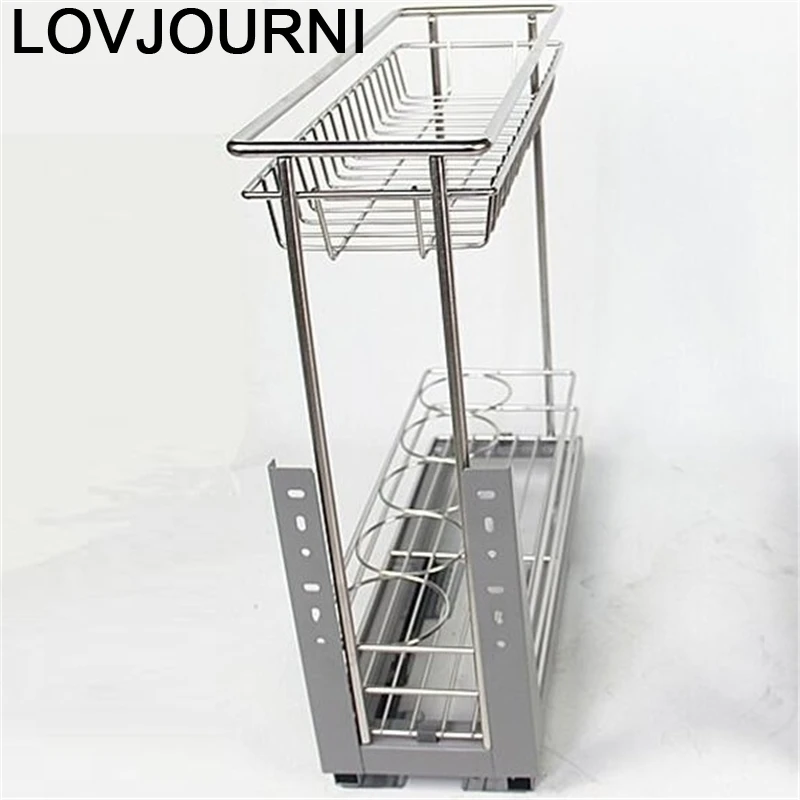

for Corredera Rangement Cuisine Dish Drainer Stainless Steel Cozinha Organizer Kitchen Cabinet Cestas Para Organizar Basket