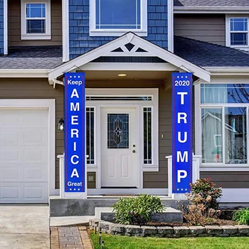 

Donald Trump Flag Banner Keep America Great Flag Porch Party Decoration Dropship Sign for President 2020 Hanging Garland America