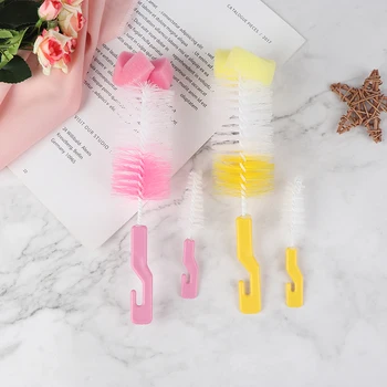 

2Pcs Kitchen Cleaning Brush For Milk Bottle Cups Brushes Tube Nozzle Cleaner