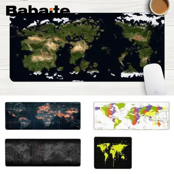 

Babaite Top Quality Cool World Map DIY Design Pattern Game mousepad Laptop Gaming Lockedge Mice Mousepad Gaming Mouse Pad