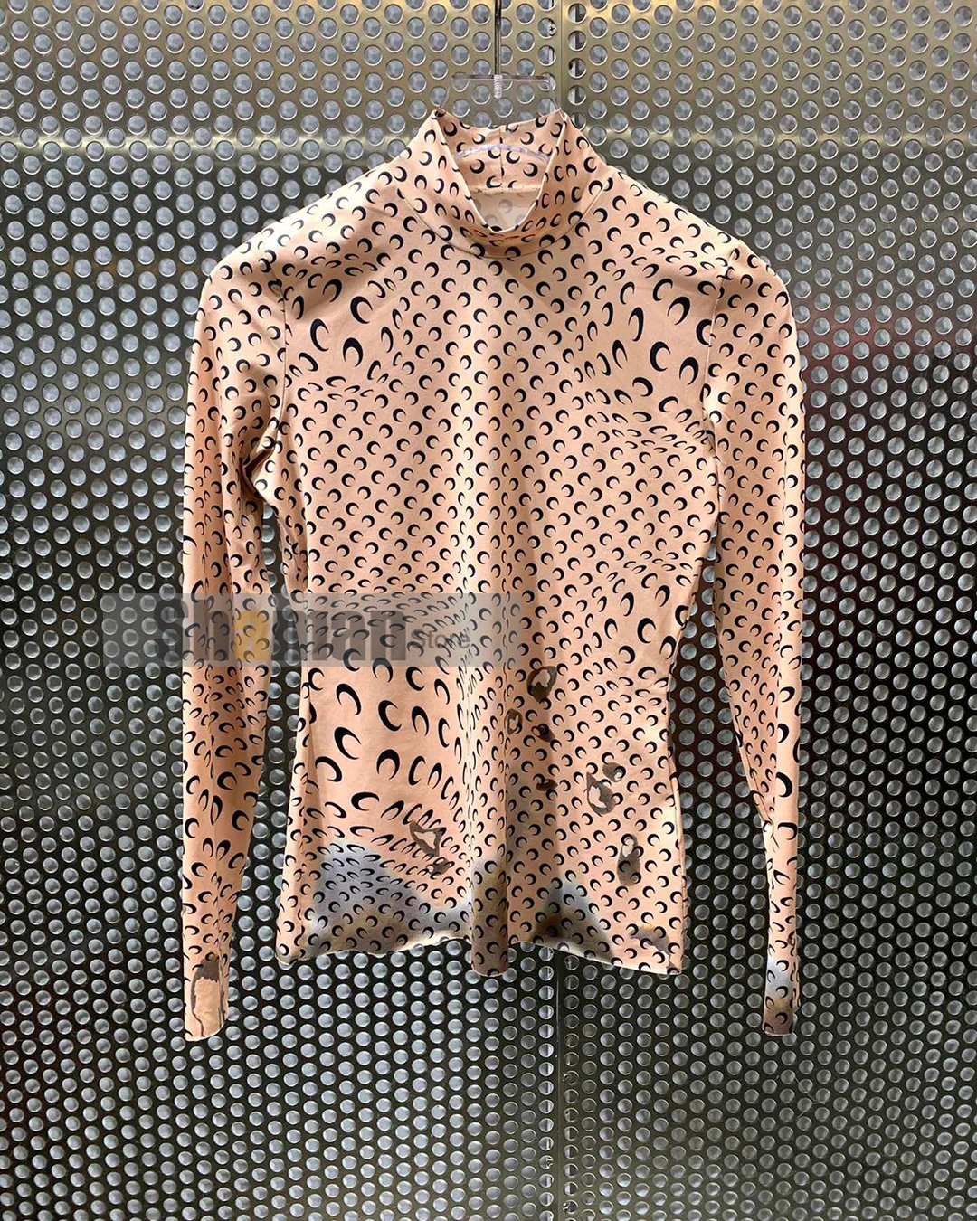 [EAM] Women Blue Plaid Stitch Bandage Blouse New