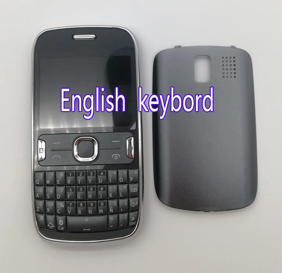 Серебристый Чехол для телефона с полным корпусом для Nokia Asha 302 Houisng с брелоками черный/белый/красный цвет - Цвет: Серебристый