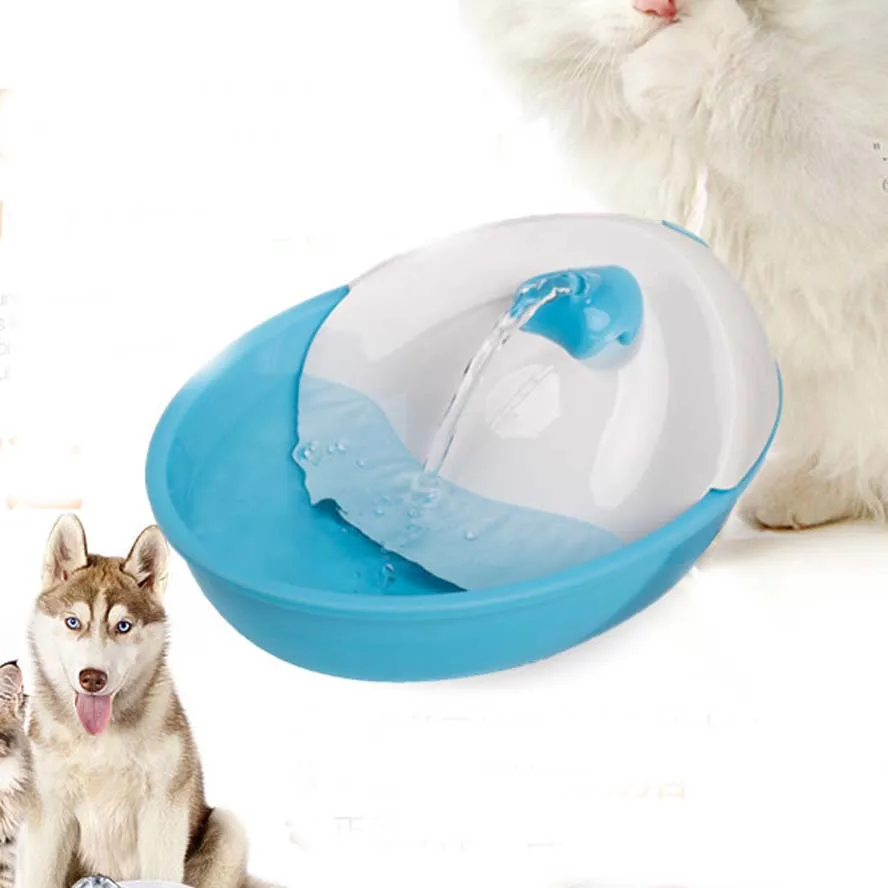 110-230V 1800ml Fresh Water Pet Fountain Auto Pet Water Feeder Drinking Bowl Flow Control Adjustable
