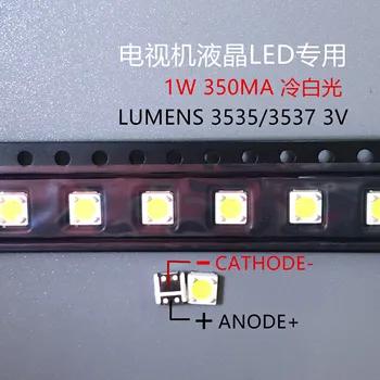 

5000pcs LUMENS LED SMD 3535 3537 1W 3V Cool white LCD Backlight for TV A129CECEBP19C 4jiao