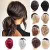 DIANQI natural hair chignon heat resistant synthetic donut straight hair bread pad popular high side bun updos trends for hair ► Photo 1/6
