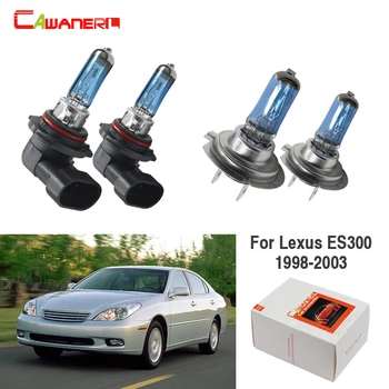 

Cawanerl 2 Pair 100W Car Light Headlight Halogen Lamp High Beam + Low Beam For Lexus ES300 Sedan 3.0L 1998-2003