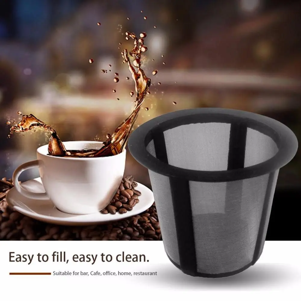 

Reusable Stainless Steel Mesh Tea Metal Cup Tea Leaf Filter Coffee Filter Cup Kitchen k-cup For Bar Cafe Office Home Restaurants