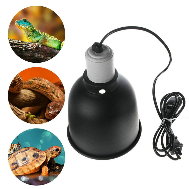 Lámpara para reptiles, 300W, UVA/UVB Pet, pantalla de calor, Tortuga, luz UV, anfibios, lagartos, controlador de temperatura