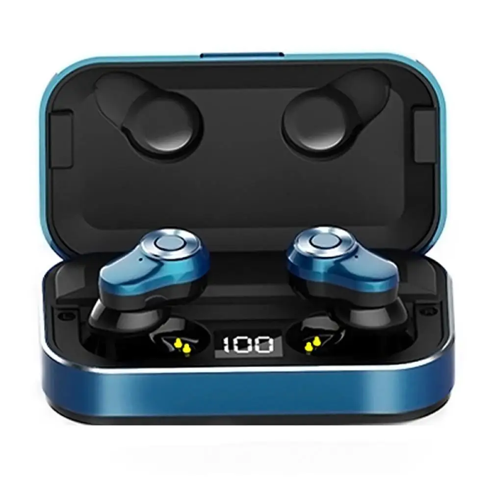 

2019 5.0 waterproof wireless Bluetooth earphonet LED digital display in ear touch control motion bluetooth Men earphone 