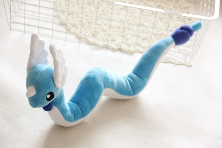 [Funny] аниме 70 см Dragonair Мифические животные плюшевые игрушки мягкие хлопковые куклы Иви и Пикачу модель милый мультфильм игрушка подарок для ребенка