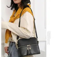 Сумки через плечо с бахромой для женщин pu кожаные сумки женская наплечная сумка Модная Портативная сумка женская сумка