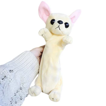 

New Kawaii Cartoon Plush Dog Pencil Case Cute Animal Pen bag Box For Kids School Supplies Material Korean Stationery
