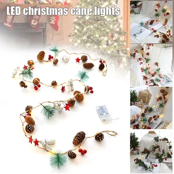 

Christmas Lights Fairy Lights Wreath with Lights Flower Berries Festive Party Family Birthday Home Decor Battery Powered MYDING