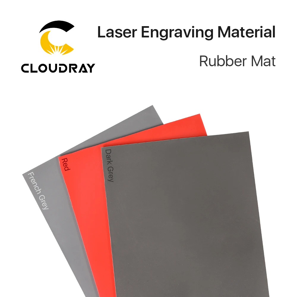 Cloudray Rubber Mat Laser Engraving Material Seal Engraving DIY Art Design  Material for Laser Engraving & Marking Machine