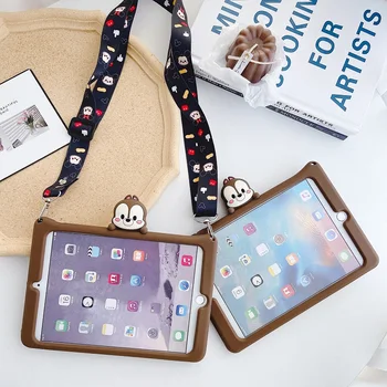 

Cartoon Kids Shockproof Safe Silicone Squirrel Case For IPad Mini 1 2 3 7.9" Stand Tablet Cover for iPad mini 4 5 2019 Funda+pen