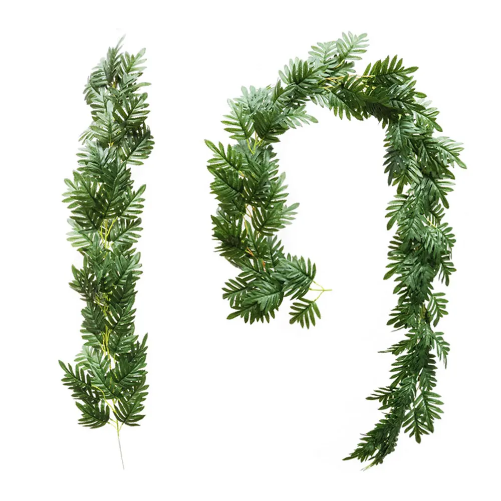 

1/2m 1pc Artificial Decoration Vivid Vine Rattan Leaf Grass Plants Grape Leaves For Home Garden Party Decor