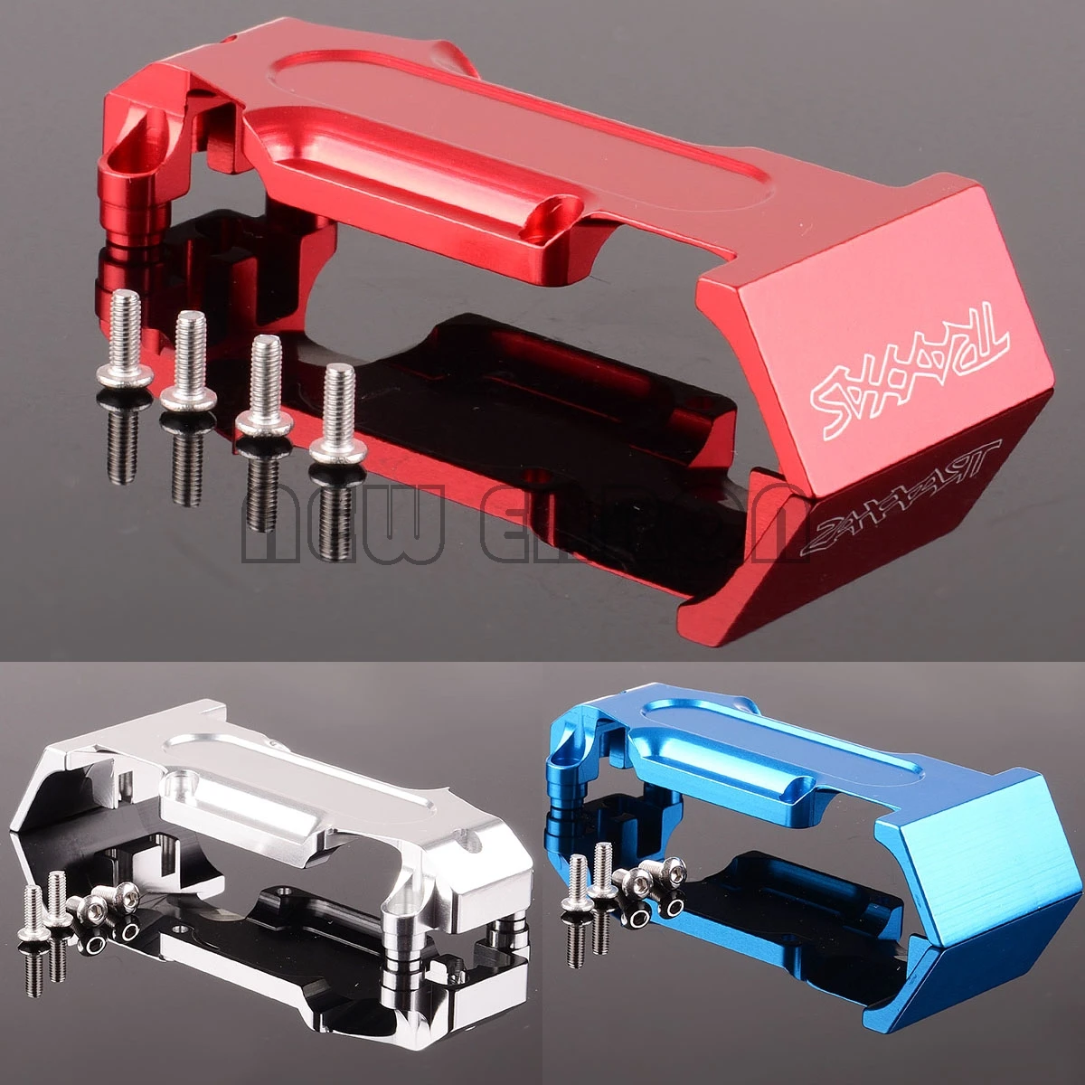 NEW ENRON RC CAR 1:10 Aluminum Rear Skid Plate TRV331R FOR RC 1/10 TRAXXAS SUMMIT SLAYER PRO 4X4