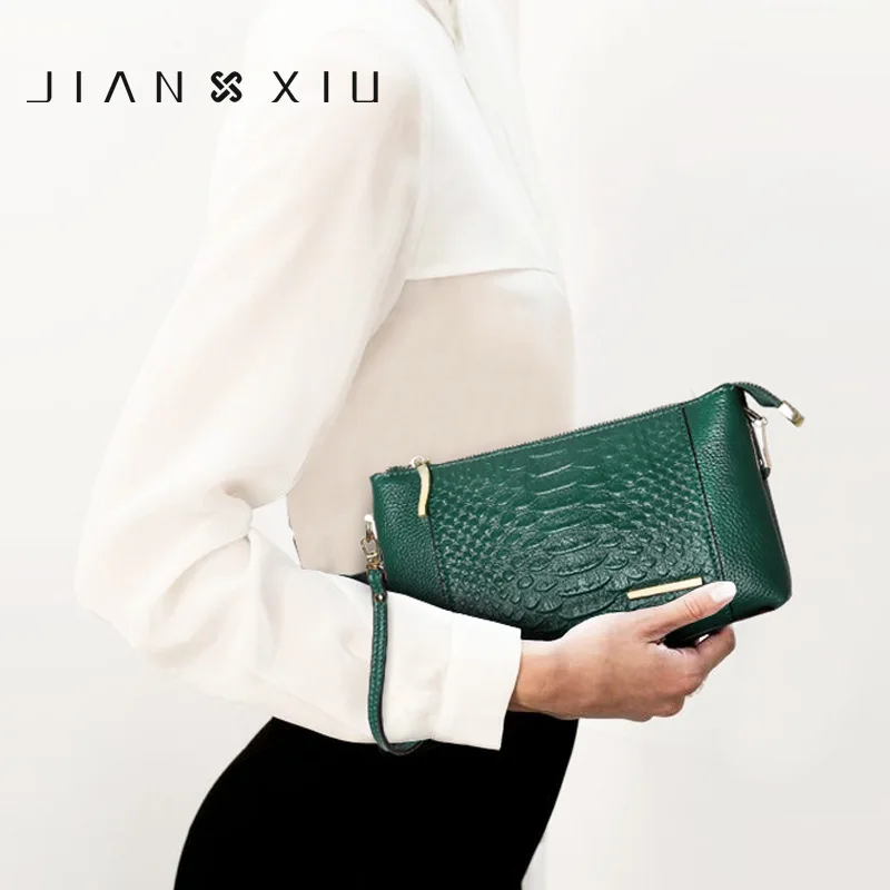 

Full-grain Leather Crocodile Pattern Crossbody Bag 2018 New Style WOMEN'S Leather Bags Europe And America Fashion Bags Chain WOM