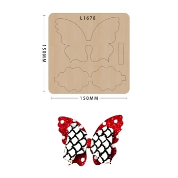 

Diy craft Leather Tools Wooden die Scrapbooking Cut Dies Bowknot mold cutting handmade Suitable for big shot sizzix machines