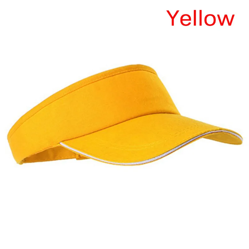 Adjustable Unisex Men Women Plain Sun Visor Sport Golf Tennis Breathable Cap Hat