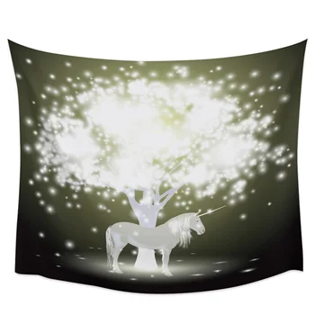 

Animal Artistic Unicorn TreeTapestry Wall Hanging Bedroom Wall Dormitory Home Decoration Tapestry Wall