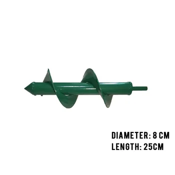 

Hollow Spiral Rod Drill Bit For Gardening Planting Loosening Soil Digging Holes Suitable For Root Weeding