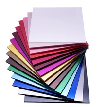  Full Sets of Acrylic Pearlescent Metallic 3.0 Sheets for Jewelry, Craft, Art Work, Decoration - 15 Color, One of Each in 5 Sizes 