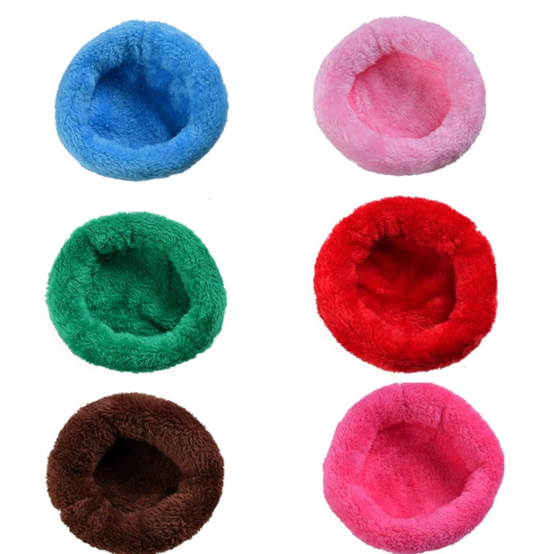 Hamster Bed Winter Round Velvet Warm Sleep Mat Pad for Hamster/Hedgehog/Squirrel/Mice/Rats and Other Small Animals
