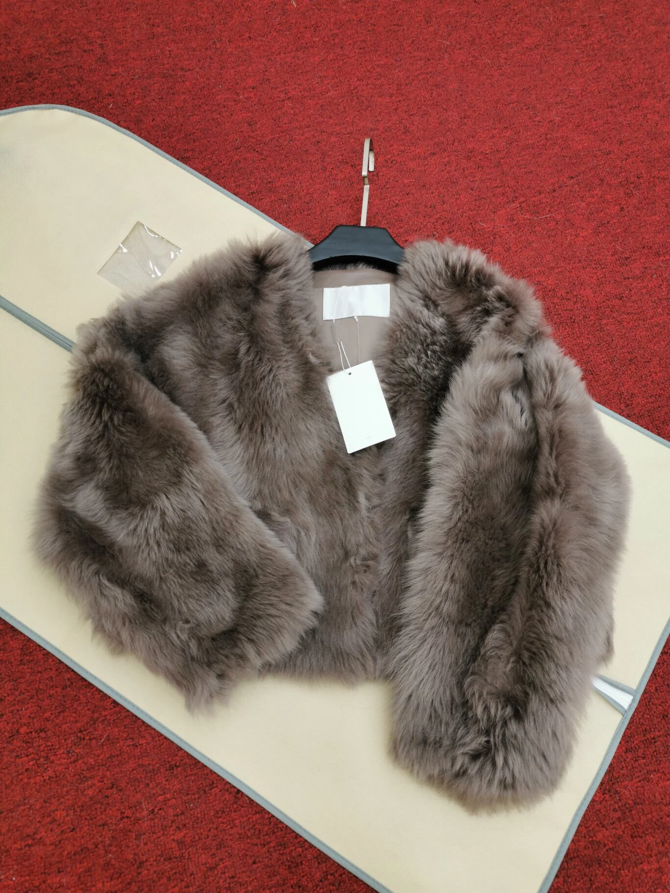 2010 New Arrival Spring Clothes Women High Quality Wool Sheepskin White Brown Turquoise Jacket Fashion V Neck Thick Fur Coat