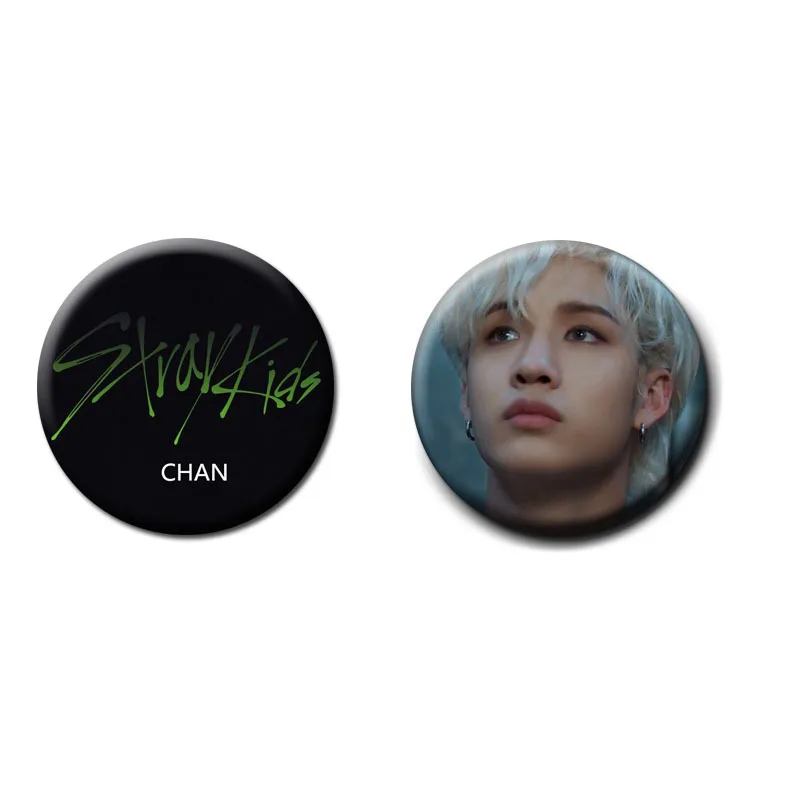 Straykids модные броши Bangchan Changbin круглый значок для одежды рюкзак шляпа Феликс Pins jin булавки Kpop аксессуары - Окраска металла: bangchan