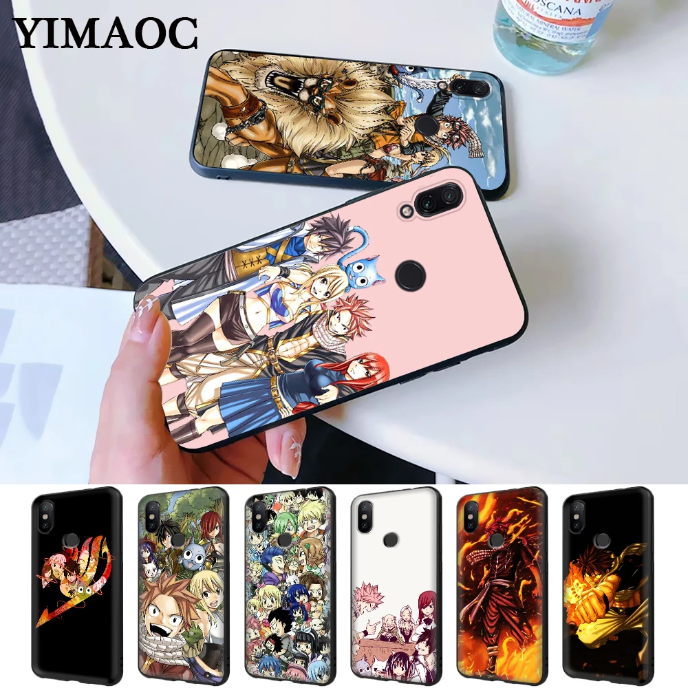 Manga Fairy Tail Silicone Case for Redmi Note 4X 5 Pro 6 5A Prime 7 8 |