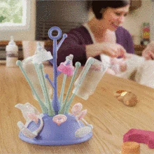 Детская бутылка Droogrek стеклянная Чистящая посуда сухой сливной соломы для хранения воды Droogrek держатель для воды Инструменты