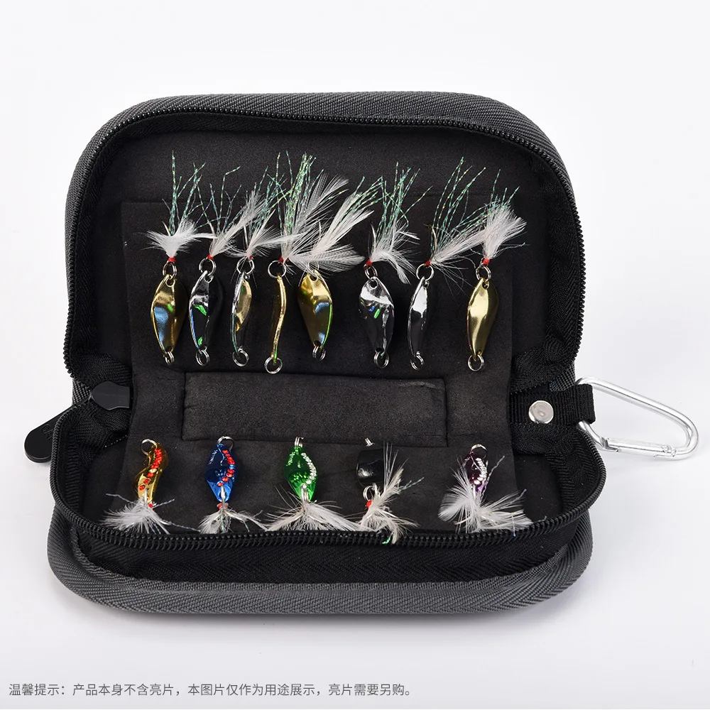 Lure sequins pack portable hook fly hook fishing gear accessories pack lure bag tackle bag fishing bag
