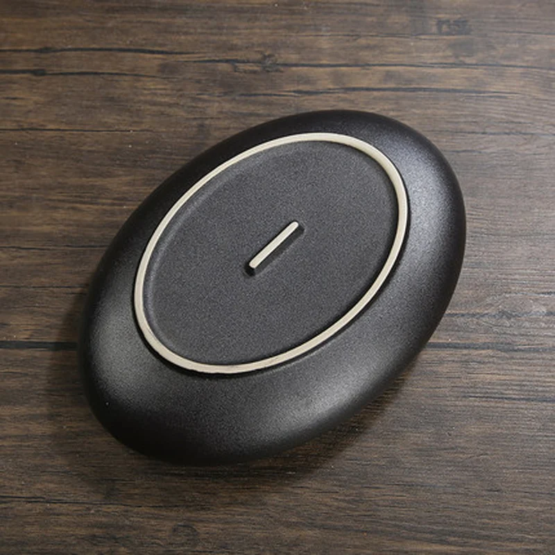 Minimalist Ceramic Flower Vase, Oval Flowerpot, Hydroponic Plants Pot, Office, Living Room, Desktop, Home Decoration Gifts