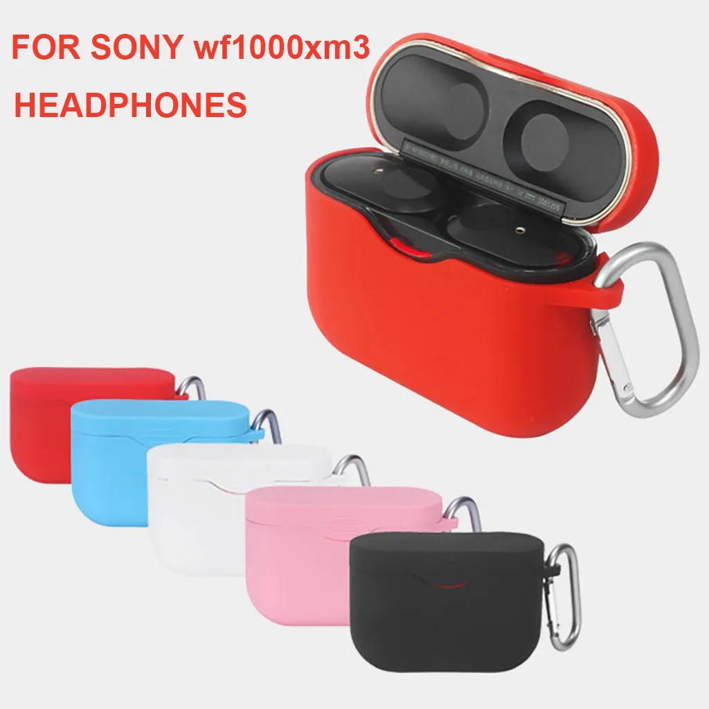 Силиконовый портативный противоударный чехол с карабином для Sony