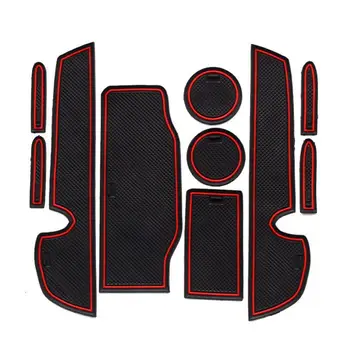 

10PCS Car Cushion Non-Slip Gate Slot Pad Cup Mat Car Interior Door Slot Pad For LEXUS IS250 IS300h IS350 2013-2015 Car Styling