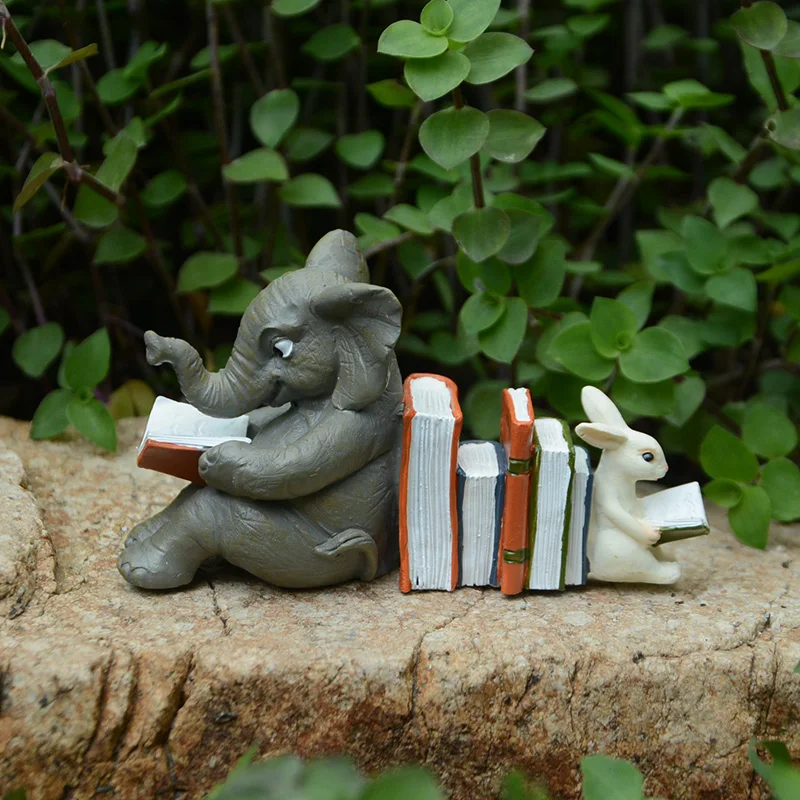 Милый резиновый слон статуя животного декоративный орнамент реквизит для сцены домашний офис стол комната открытый сад украшение подарок на день рождения