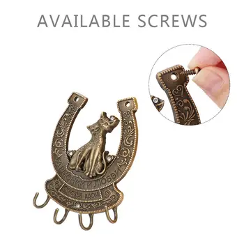 

OurWarm Vintage Metal Horseshoe Bronze Home Crafts Decoration Party Wedding Souvenirs Lucky Gifts Clothes Key Hangers