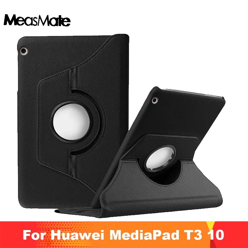

360 Degree Rotating Skin Cover Case For Huawei MediaPad T3 10 AGS-L03 AGS-L09 AGS-W09 9.6 inch Tablet Protective Skin