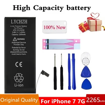 

High Capacity 2265mAh Battery For iphone 7 Battery For iphone7 For iphone 7G for iphone7G Li-polymer Bateria +Tools For iPhone 7