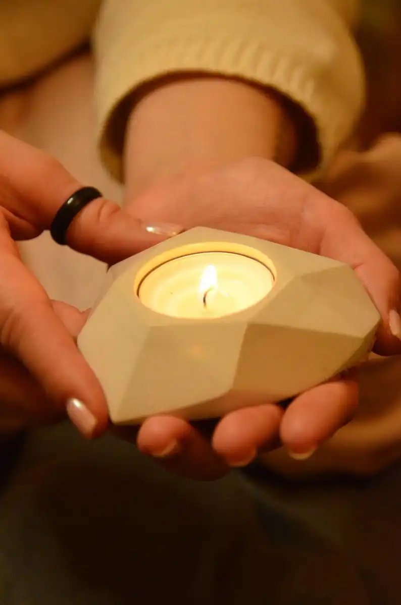 Силиконовые бетонные формы для свечи Tealight держатель пресс DIY рождественские